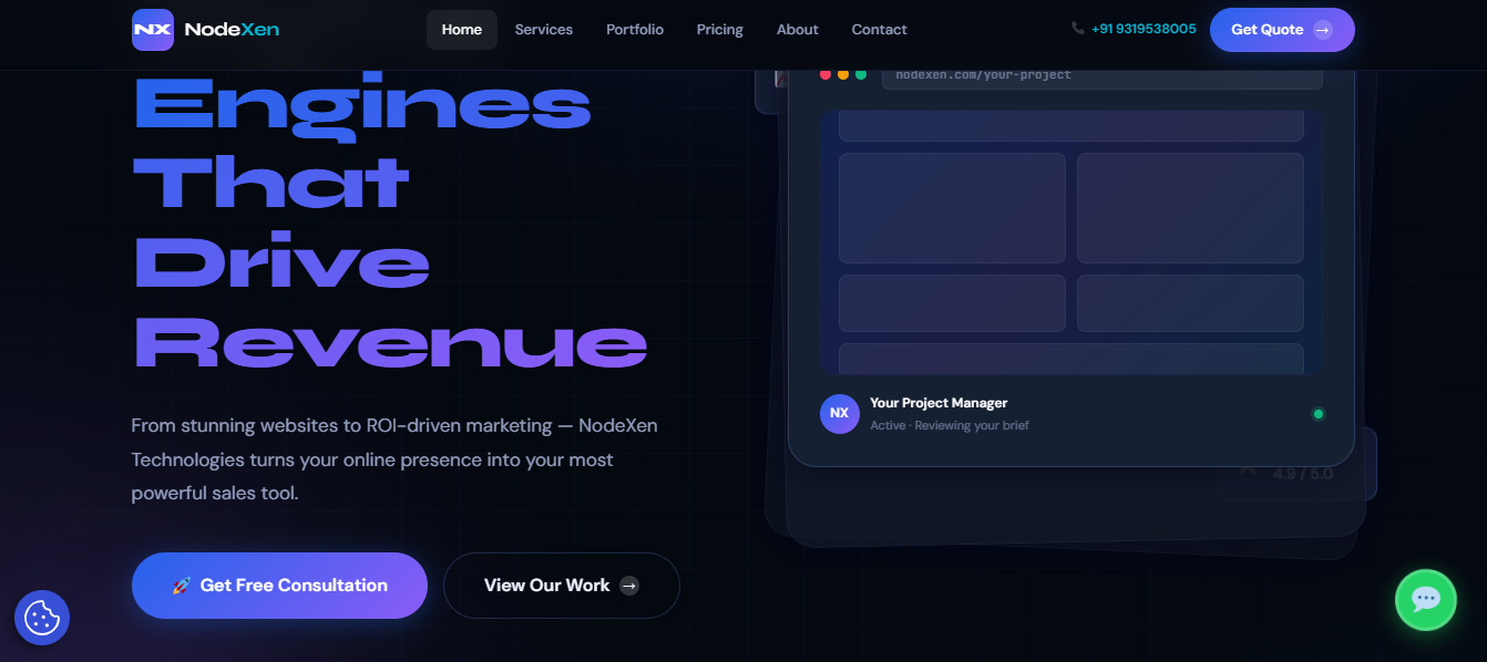 NodeXen Website Speed Optimization